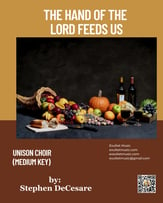 The Hand Of The Lord Feeds Us  Unison choral sheet music cover